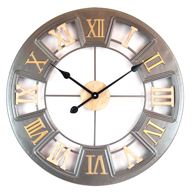 European Luxury Metal Indoor Wall Clock