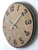 Two Big Circle MDF Combine Wall Clock Industrial Style