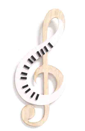 Music Notation Style Wall Decor MDF