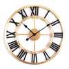 Roman Numberals Metal Wall Clock European Style Iron Simple Creative Decorative Wall Clock